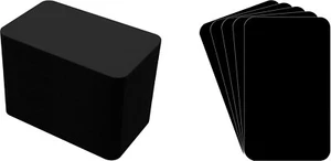 (100) Dominion Card Game Bin Divider Cards - 2-3/8"x4" - Black HEAVY DUTY 30mil - Picture 1 of 2