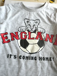 boys preowned england coming home football t shirt age 2-3 years george - Picture 1 of 11