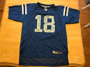 Camiseta deportiva juvenil de los Peyton Manning de los Indianapolis Colts #18 de Reebok NFL 18-20 - Imagen 1 de 7