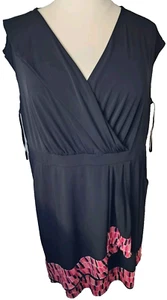 APT. 9 Black Sleeveless Dress With Pink At Bottom Plus Size 3X - Picture 1 of 10