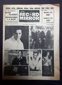 RECORD MIRROR No. 137 26th October 1963 ~ Elvis Presley ~ Brook Benton ~ Roy Orb - Picture 1 of 10