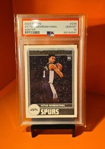 ⚫️⚪️⚫️ 2023-24 Panini NBA Hoops Victor Wembanyama #298 Winter PSA 10 💎 Mint ⚫️⚪ - Picture 1 of 2