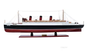 RMS Queen Mary Ocean Liner Holzmodell 40" Cunard Kreuzfahrtschiff handgefertigt neu - Bild 1 von 9