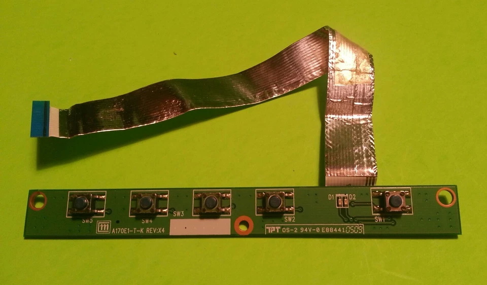 Acer AL1714 17" LCD Monitor Display Key Controller Power Button Board A170E1-T-K - Image 1 of 1