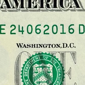 24th June 2016 Dollar 24 June 2016 Birthday Fancy Serial Number Dollar - Picture 1 of 3