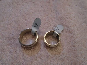 Passender massiver Edelstahlring Bandgröße 7 & 11 für Herren und Damen - Bild 1 von 4