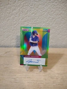 2022 Leaf Vivid James Triantos /15 Green Auto - Picture 1 of 2