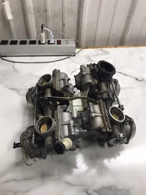 91 Honda VFR 750 VFR750 F Interceptor Carburadores Set Rack Foto 1 de 4