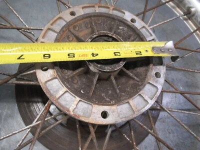 Buje de rueda delantera doble Ducati 1/77 500 GTL GTV 350 con rotor de freno de disco Foto 1 de 4