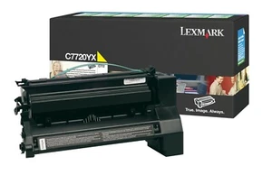 AUTHENTIQUE & ORIGINAL TONER LEXMARK C7720YX - C772 - Jaune - Neuf - Picture 1 of 1