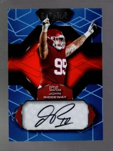 2022 Wild Card Auto Mania Auto Blue #AM-H19 Illinois State John Ridgeway - Picture 1 of 2