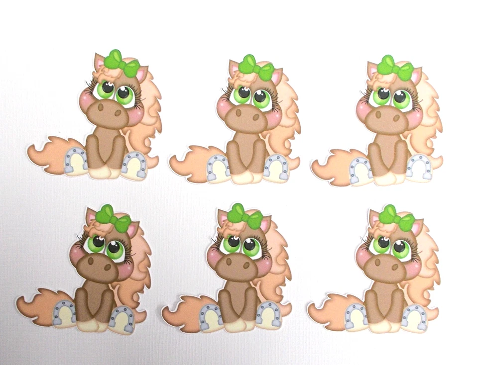 Cartulina Horse Cuties imágenes precoloreadas álbum de recortes/fabricación de tarjetas Foto 1 de 1