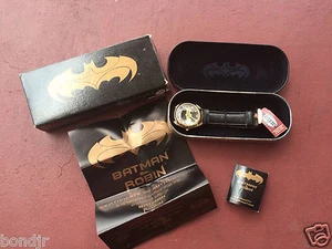1997 Fossil BATMAN & ROBIN GOLD Watch - Picture 1 of 1
