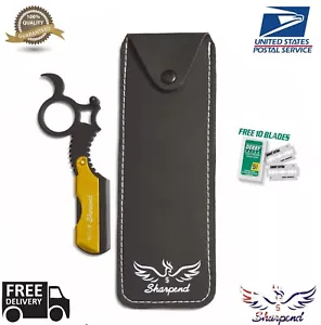 NEW BARBER SALON STRAIGHT CUT THROAT WET SHAVING RAZOR SHAVETTE RASOIRS RASOI - Picture 1 of 7
