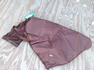 Small/ 60" - 66" brown LycraFlex horse neck cover w/ zipper Tough 1 - Picture 1 of 2