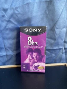 Sony T-160 Standard Grade 8 HR VHS Blank Tape ONE - Picture 1 of 3