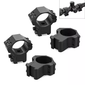 4pcs Tactical Low Profile 1" 25.4mm Rings Scope Mount 11mm Dovetail Rail US - Picture 1 of 9