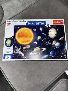 Solar System Jigsaw Puzzle By Trefel 70 Pieces Some Planet Shaped, Complete