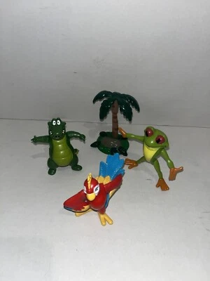 Rainforest Cafe Figure Toy Lot Of 4 Posable Jungle Animal Characters PVC 2000 GO - Image 1 of 4