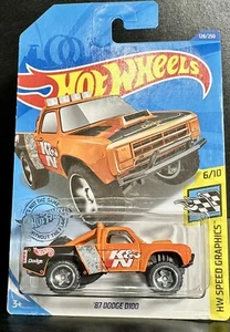 2020,HOT WHEELS,'87 DODGE D100 ORANGE-K&N-HW SPEED GRAPHICS,Diecast,toy Car. - Picture 1 of 5