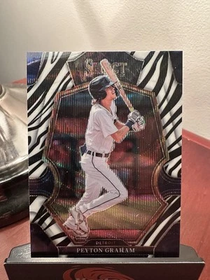 Very Rare!!! 2023 Panini Select Premier Zebra Prizm #123 Payton Graham - Image 1 of 2