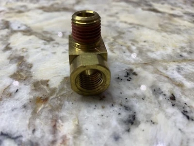  All Purpose Pressure Gauge Kit with Brass T-Pipe Connector, 1/2" - Image 1 of 4