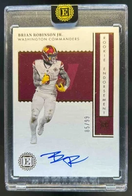 2022 Panini Encased Brian Robinson Jr. Rookie Endorsements Rookie RC Auto #85/99 - Image 1 of 2