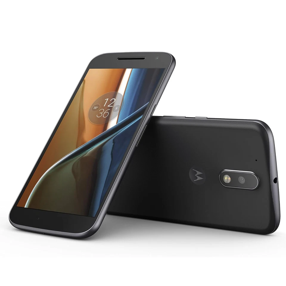 Motorola Moto G4 (XT1622) Smartphone Mobile (Unlocked) 16GB 4G Android 7 Black - Image 1 of 4