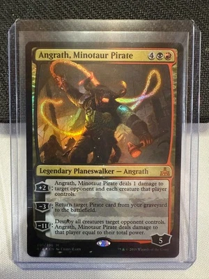Angrath, Minotaur Pirate [Rivals of Ixalan] Lightly Played Foil - Image 1 of 2