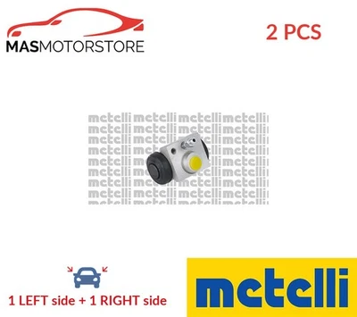 DRUM WHEEL BRAKE CYLINDER PAIR REAR METELLI 04-1048 2PCS A FOR PEUGEOT 208,301 - Image 1 of 4