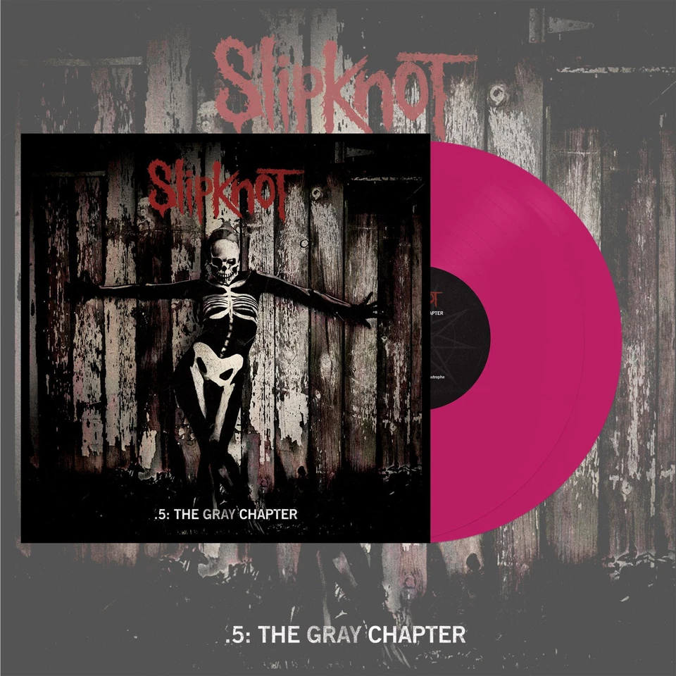Slipknot - .5: The Gray Chapter Limited 2x 180G Pink Vinyl LP Reissue (New) - Image 1 of 1
