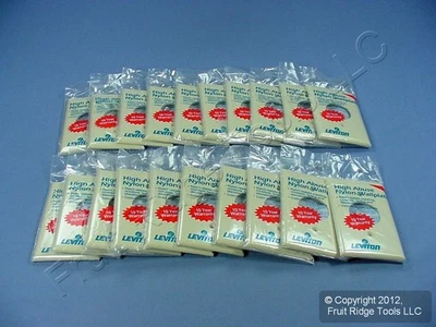 Leviton 80704-I marfil 1 velocidad 1,406 pulgadas Cubierta de placa de pared irrompible de salida 20 piezas Foto 1 de 4