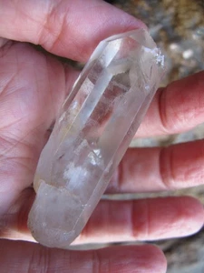 Quartz Crystal triple points Healing Clear rough natural specimen Brazil Raw 40g - Foto 1 di 24