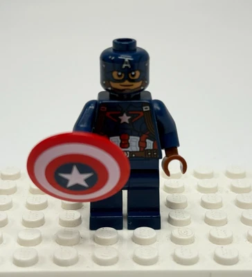 LEGO Captain America Minifigure Super Heroes Avengers 76051 76067 76032 76041 - Image 1 of 4