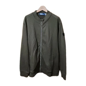 Neu mit Etikett $ 248 Polo Ralph Lauren klassische olivgrüne Herrenjacke mit Reißverschluss Baumwolle Gr. XL - Bild 1 von 2