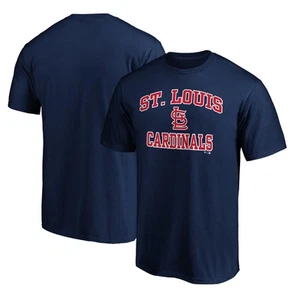 Men's Navy St. Louis Cardinals Heart & Soul T-Shirt - Picture 1 of 3