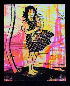 FAILE BAST Fluxx Deluxx Fantasy Island screenprint book signed 300ex 2015 - Picture 1 of 7