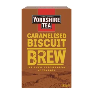Yorkshire Tea Caramelised Biscuit Brew 40 Tea Bags (Pack of 1) - Picture 1 of 4