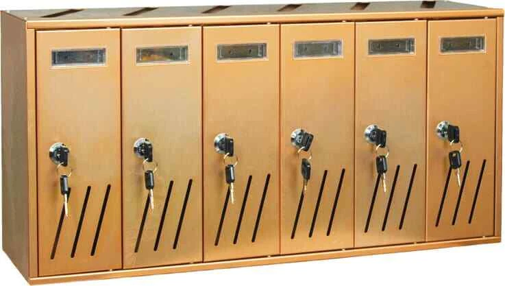 Cassetta postale in Alluminio 6 posti Casellari condominiali 62x17,5 cm Utilia - Immagine 1 di 1