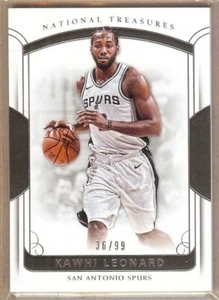 2017-18 PANINI NATIONAL TREASURES BASE CARD #22 KAWHI LEONARD 36/99!! - Picture 1 of 1
