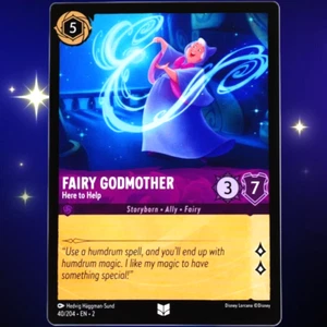 Fairy Godmother Here to Help - Disney Lorcana TCG Rise of the Floodborn #40/204 - Imagen 1 de 3