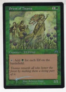 Magic The Gathering Modern Horizons 3 Foil Tarjeta Poco Común Sacerdote de Titania (Marco Retro) - Imagen 1 de 1