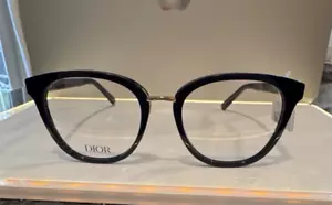 NEW AUTHENTIC 30MONTAIGNEMINIO B5I 2000 black CAT EYE WOMEN DIOR EYEGLASSES - Picture 1 of 4