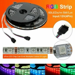 DC12V LED Strip 5050 60LEDs/m Flexible LED RGB RGBW 5050 LED Strip 300LEDs - Picture 1 of 7