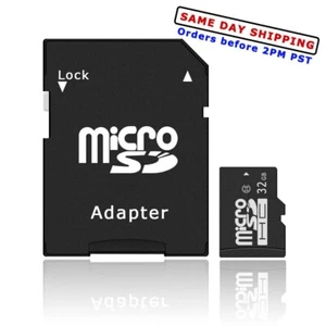 High Grade Grade A+ Micro 32GB Class 10 TF Memory Card TF Card with SD Adapter - Picture 1 of 1