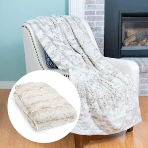 Outrageously Soft Throw Blanket - Ultra Plush Minky Faux Fur Blanket - 50 X 70 I - Picture 1 of 7