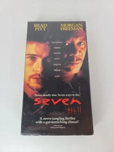 Seven Se7en New Sealed VHS Tape 1996 with Warner Home Video Water Mark - Picture 1 of 12