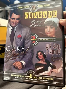 Charade & His Girl Friday - Catcom Double Feature DVD - Cary Grant Classics - Picture 1 of 2