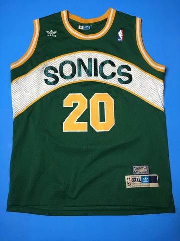 Seattle Sonics Hardwood Classics Gary Payton 20 Adidas ~ Size XXXL Cover
