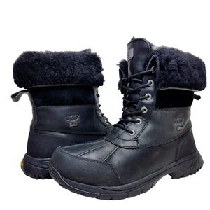 UGG Butte wasserdichte Stiefel 240 $ Größe 10 schwarz Lammfell 5521 - Bild 1 von 16